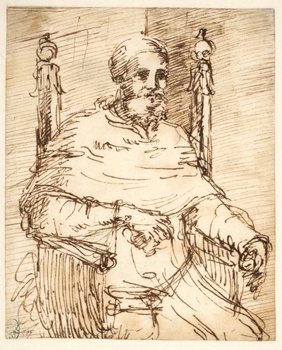 Ritratto di Papa Giulio II, dopo Raffaello da Pier Francesco Mola