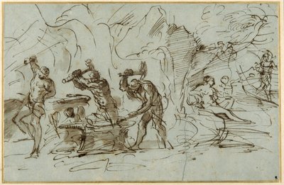 La Fucina di Vulcano da Pier Francesco Mola