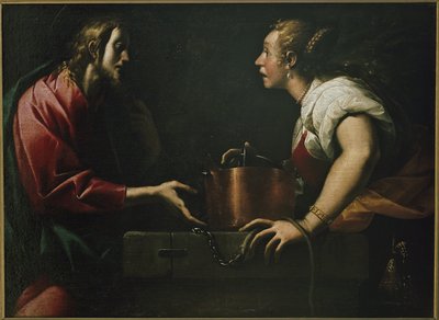 Cristo e la Samaritana al pozzo da Pier Francesco Morazzone