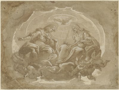 Maria come mediatrice e Cristo come Signore del Mondo da Pier Francesco Morazzone
