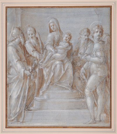 La Vergine e il Bambino in trono con Santi, c.1525 da Pier Francesco & Puligo Domenico (1492 1527) Foschi
