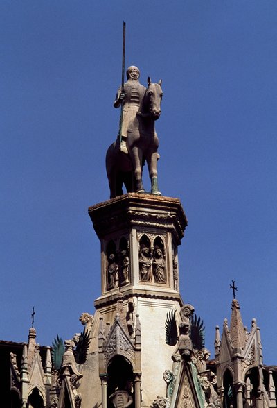 Statua equestre di Cansignorio della Scala, Tomba di Cansignorio della Scala, opera di Bonino da Campione, Tombe degli Scaligeri, Verona da Blaise Nicolas Le Sueur