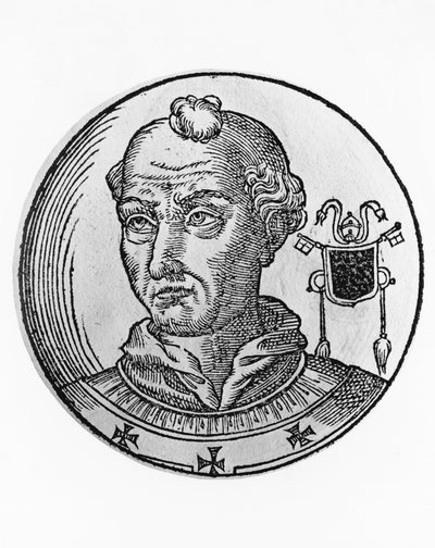 Ritratto di Adriano II (792-872) da Blaise Nicolas Le Sueur