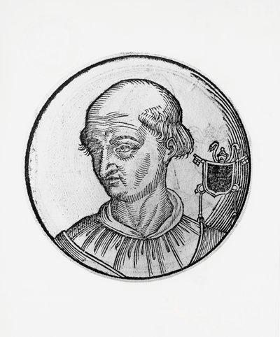 Ritratto di Benedetto VIII (Teofilatto III di Tuscolo) da Blaise Nicolas Le Sueur