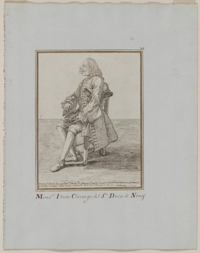 Monsieur Ition Chirurgo del sre. Duca di Nivers da Pier Leone Ghezzi