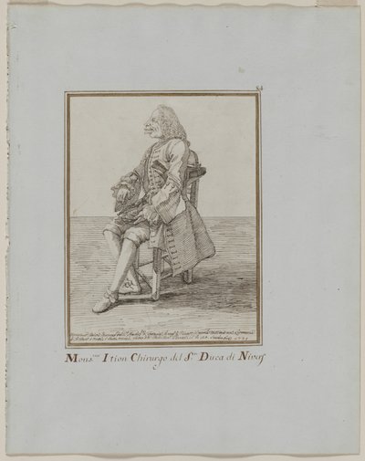 Monsieur Ition Chirurgo del sre. Duca di Nivers, 1749 da Pier Leone Ghezzi