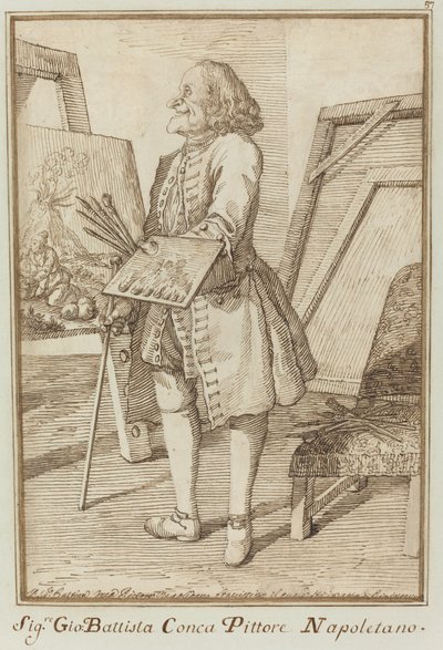 Signore Sebastiano Conca, pittore napoletano da Pier Leone Ghezzi