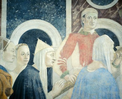 (dettaglio) dalla Leggenda della Vera Croce che mostra la scoperta e la verifica della Vera Croce, di Piero della Francesca da Piero della Francesca