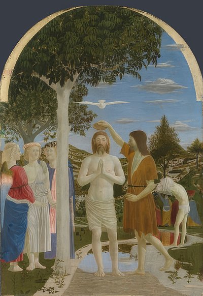 Il battesimo di Cristo da Piero della Francesca