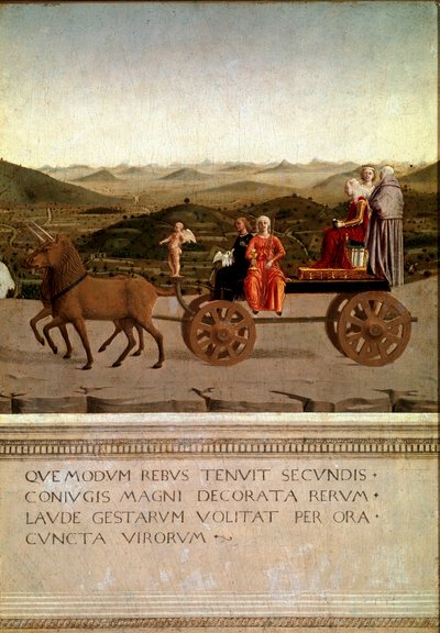 Dittico del trionfo di Federico da Montefeltro e Battista Sforza (dettaglio) da Piero della Francesca