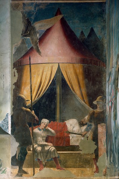 Storia della Vera Croce. Il sogno di Costantino da Piero della Francesca