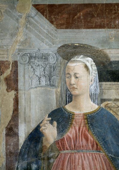 La leggenda della Vera Croce (dettaglio della Vergine) da Piero della Francesca