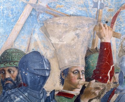 La leggenda della Vera Croce (dettaglio di un trombettiere) da Piero della Francesca