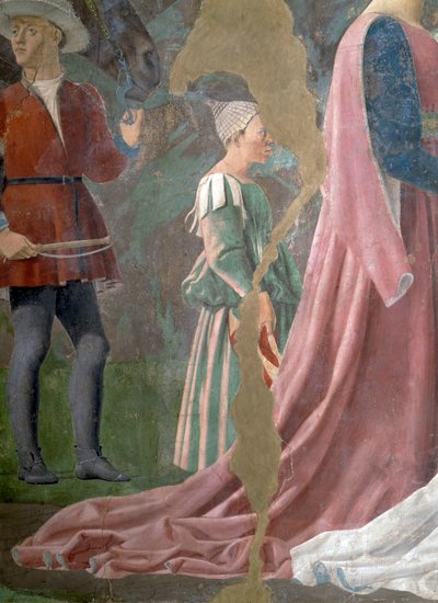 La leggenda della Vera Croce (dettaglio di un attendente) da Piero della Francesca