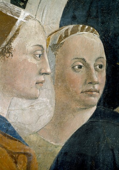 La leggenda della Vera Croce (dettaglio degli attendenti) da Piero della Francesca