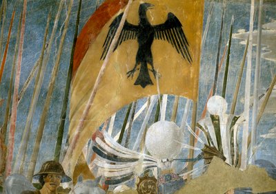 La leggenda della Vera Croce (dettaglio dello stendardo) da Piero della Francesca
