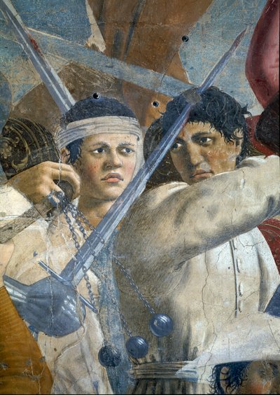 La leggenda della Vera Croce (dettaglio di Eraclio e Cosroe) da Piero della Francesca