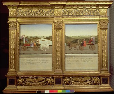 I trionfi del Duca Federico da Montefeltro (1422-82) e Battista Sforza, c.1465 da Piero della Francesca