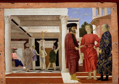La flagellazione di Cristo, 1444-50 da Piero della Francesca
