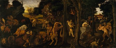 Una scena di caccia da Piero di Cosimo
