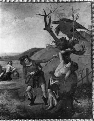 Il mito di Prometeo, c.1515 (dettaglio) da Piero di Cosimo