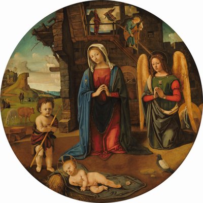 La Natività con il piccolo San Giovanni, c. 1495-1505 da Piero di Cosimo