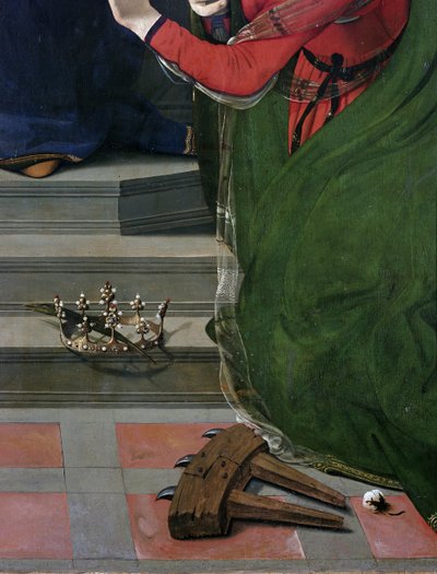 Vergine con Bambino sul trono circondata da santi, dettaglio da Piero di Cosimo