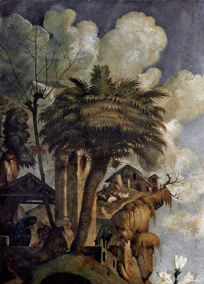 Vergine con il Bambino sul trono circondata da santi (dettaglio) da Piero di Cosimo