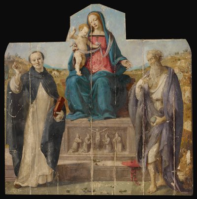 Vergine e Bambino con i Santi Vincenzo Ferrer e Girolamo da Piero di Cosimo