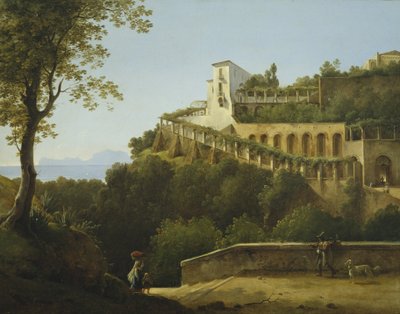 Un convento vicino a Napoli, con vista su Capri da Pierre Athanase Chauvin