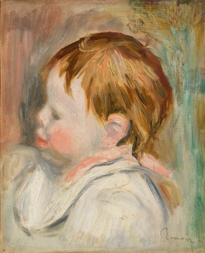 Testa di Bambino, Profilo a Sinistra da Pierre-Auguste Renoir