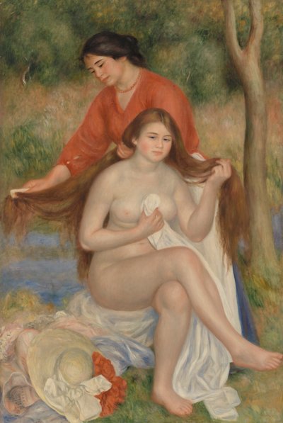 Bagnante e cameriera da Pierre-Auguste Renoir