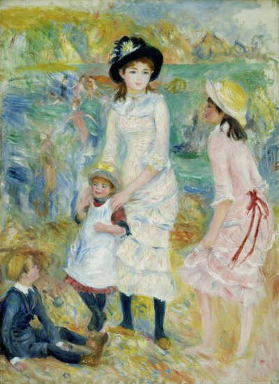 Bambini sulla Spiaggia, Guernsey da Pierre-Auguste Renoir