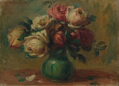 Rose in un vaso da Pierre-Auguste Renoir