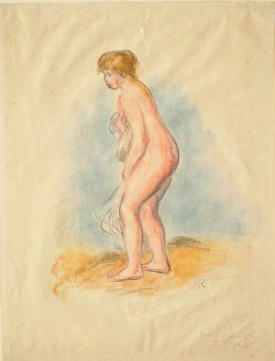 Bagnante in piedi da Pierre-Auguste Renoir