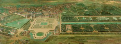 Vista sul castello di Fontainebleau da Pierre-Denis Martin