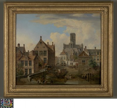 Cattedrale di San Bavone e il Canale Reep a Gand da Pierre François De Noter