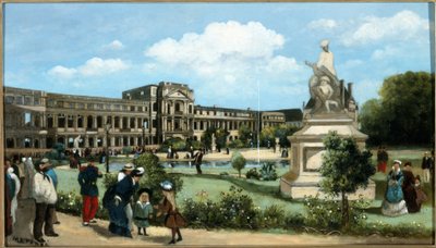 Le rovine del Palazzo delle Tuileries, dopo l