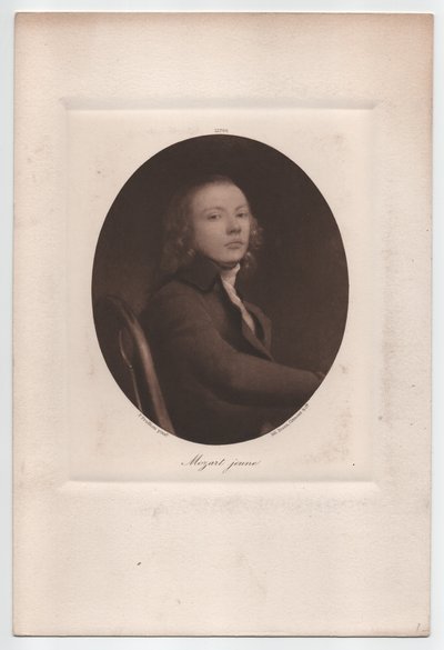 Mozart giovane (c. 1900, illustrazione) da Pierre Paul Prud