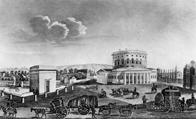Veduta della porta di la Villette, Parigi da Pierre (after) Courvoisier