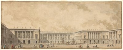 Primo progetto di ricostruzione del Palazzo di Versailles presentato a Re Luigi XVI, c. 1785 da Pierre Adrien Paris