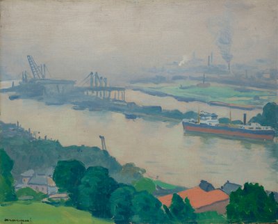 La Senna a Croisset vicino a Rouen, 1927 da Albert Marquet