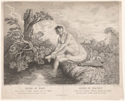 Il bagno di Diana da Pierre Alexandre Aveline