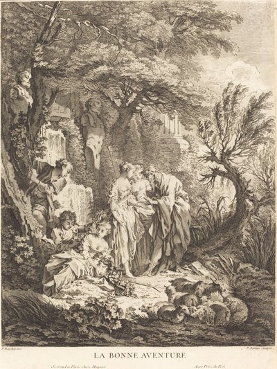 La Buona Ventura, 1738 da Pierre Alexandre Aveline