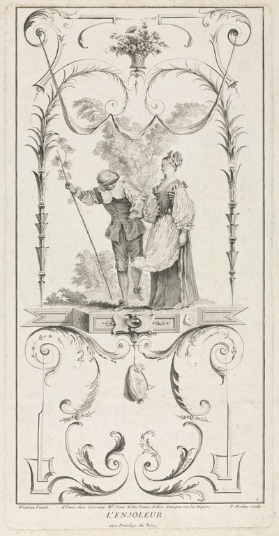 Il lusingatore, arabesco da Pierre Alexandre Aveline