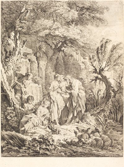 La buona avventura da Pierre Alexandre Aveline after François Boucher