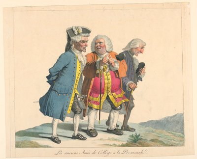 Amici del college a passeggio da Pierre Alexandre Wille