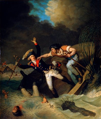La morte del duca Leopoldo di Brunswick durante un