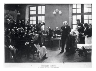 Una lezione clinica con il dottor Charcot alla Salpetriere, 1887 da Pierre Andre Brouillet