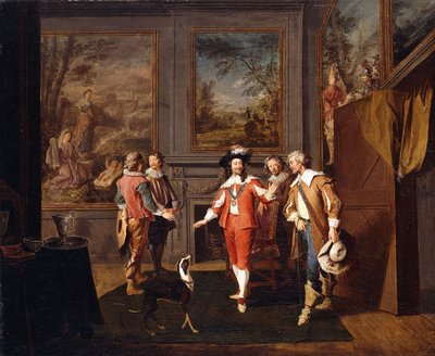 La fuga del re da Hampton Court nel novembre 1647 da Pierre Angelis or Angillis